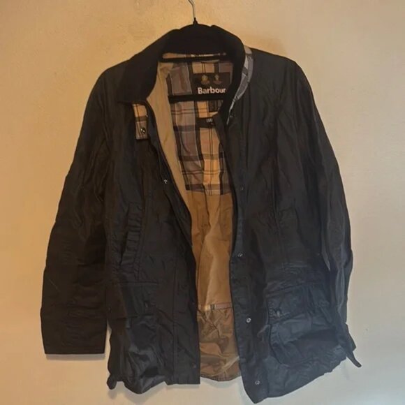 Like new Barbour women’s Black Jacket us 12 - Picture 1 of 8